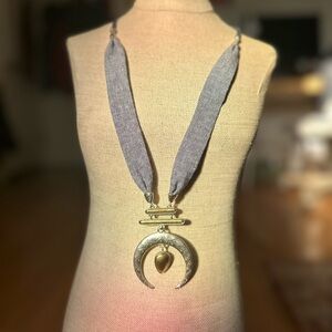 Lucky brand necklace with moon pendant